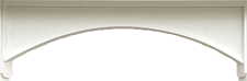 Arched top rail.