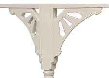 Decorative wood brace.
