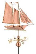 Schooner weather vane.