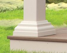 Manor pavilion post trim.